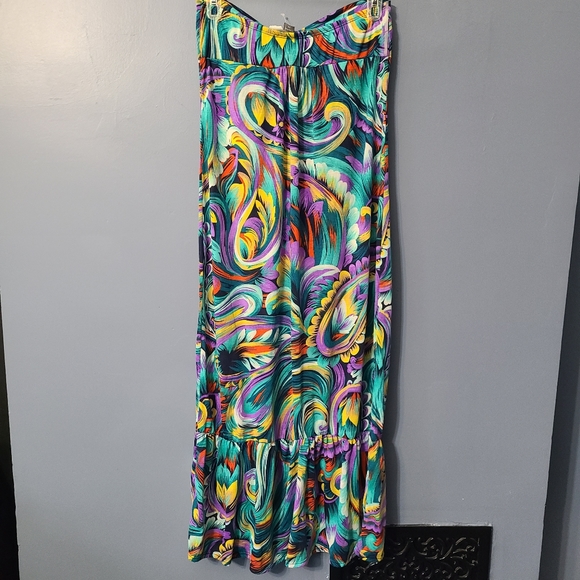 Dots strapless mixed print sundress - Picture 2 of 5